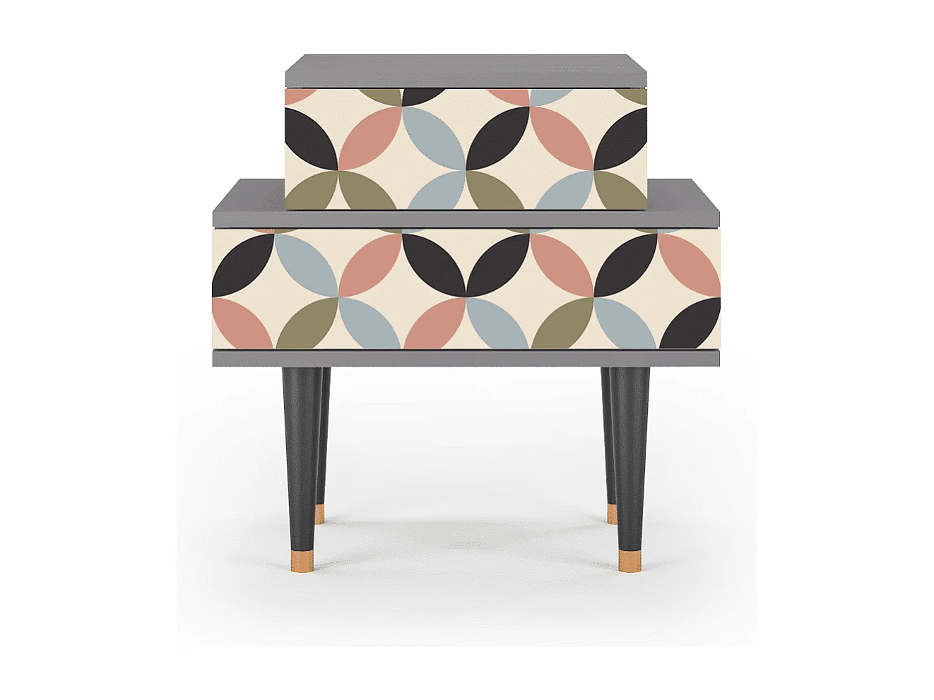 Criado-mudo - 58х58х41 cm - NS1 - Butterfly Effect, Cinza