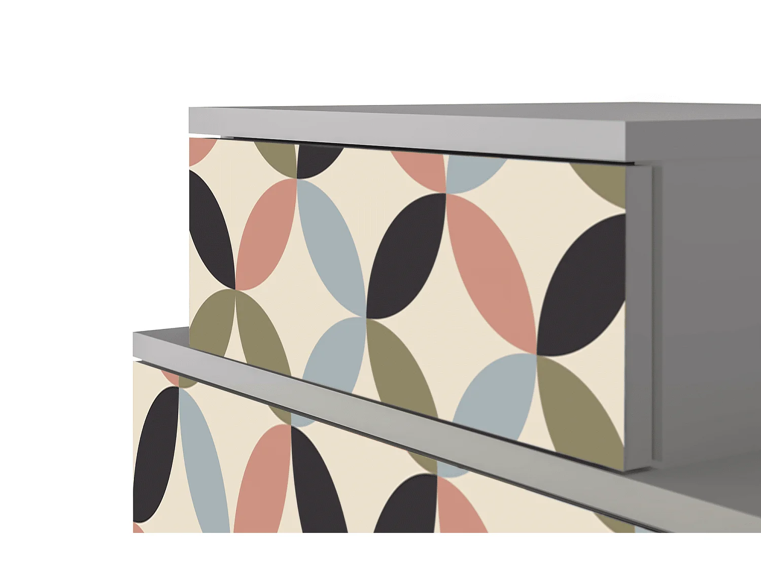 Criado-mudo - 58х58х41 cm - NS1 - Butterfly Effect, Cinza