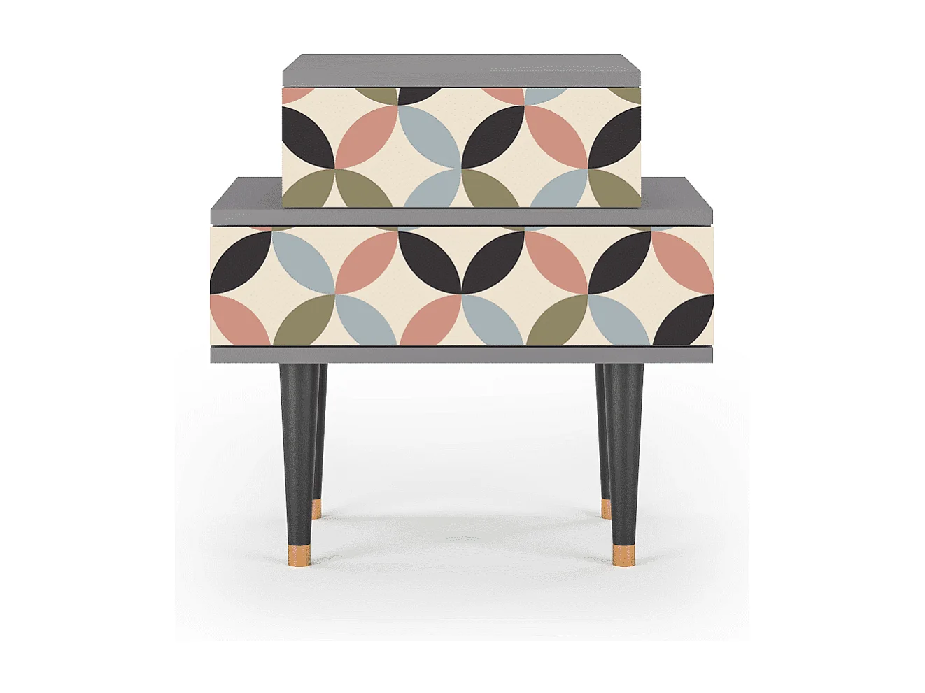 Criado-mudo - 58х58х41 cm - NS1 - Butterfly Effect, Cinza