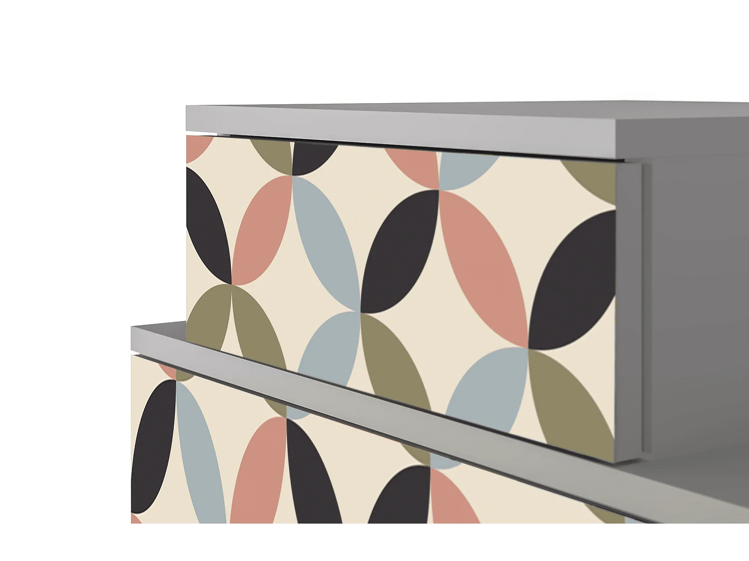 Criado-mudo - 58х58х41 cm - NS1 - Butterfly Effect, Cinza