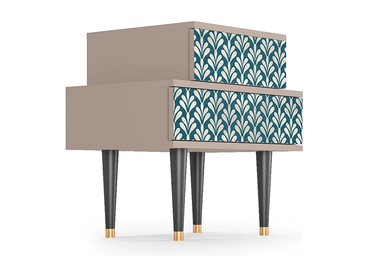 Criado-mudo - 58х58х41 cm - NS1 - Milky Tears, Latte