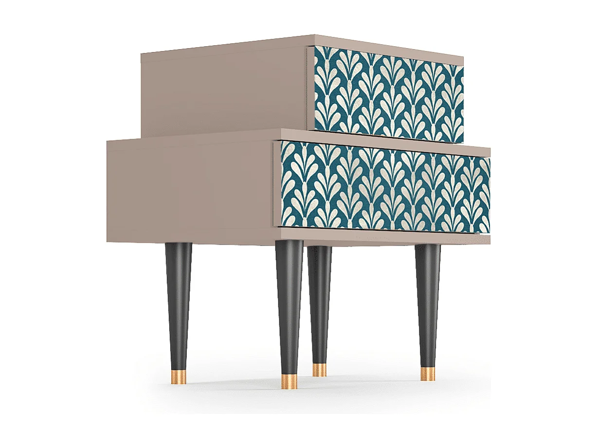 Criado-mudo - 58х58х41 cm - NS1 - Milky Tears, Latte