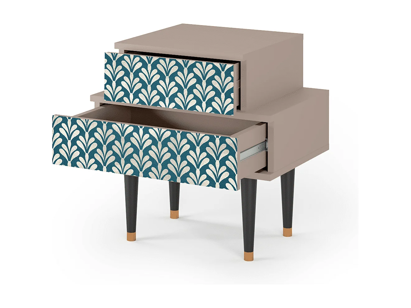 Criado-mudo - 58х58х41 cm - NS1 - Milky Tears, Latte