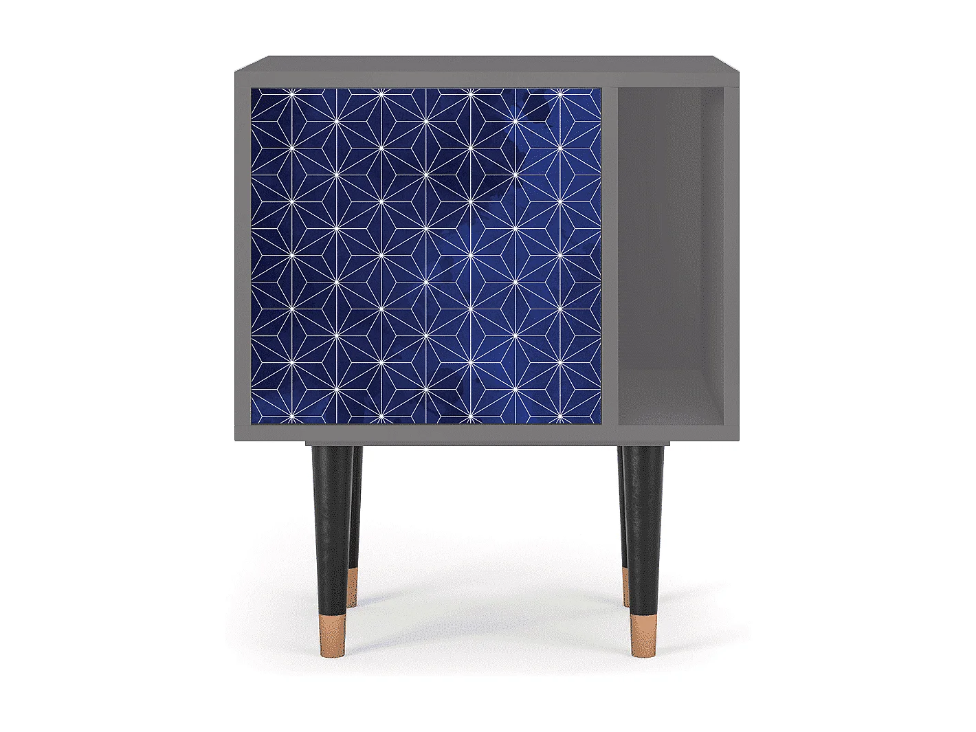 Table de nuit - 57х69х48 cm - S2 - Milky Way, Gris