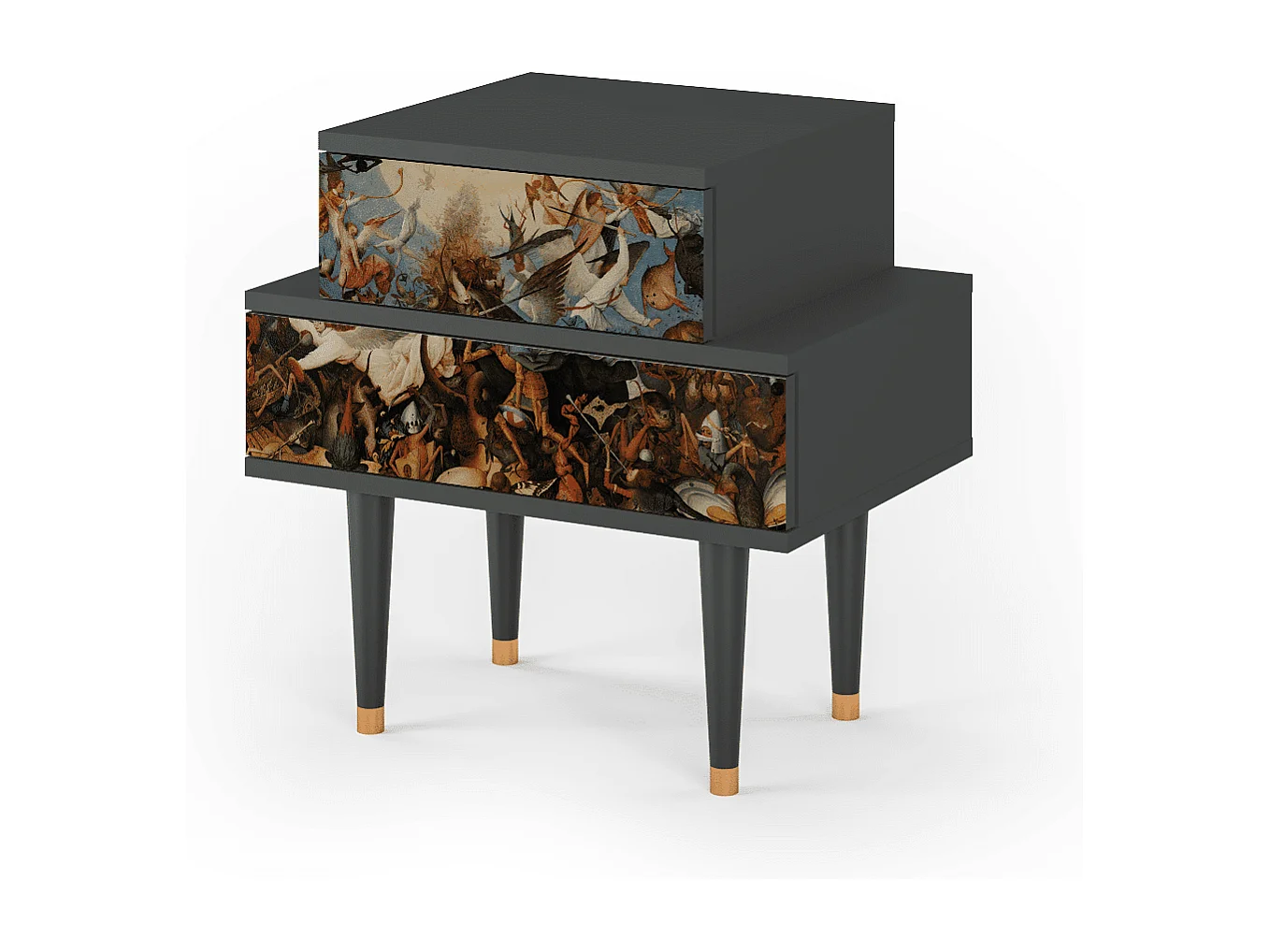 Criado-mudo - 58х58х41 cm - NS1 - The Fall, Antracite