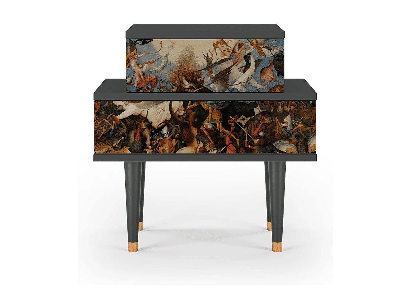 Nachtkastje - 58х58х41 cm - NS1 - The Fall, Antraciet