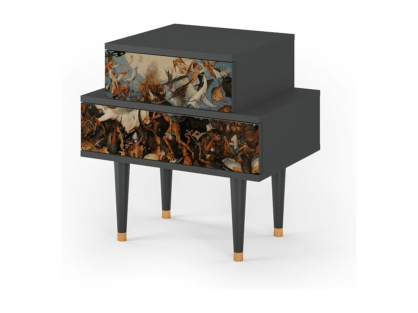 Nachtkastje - 58х58х41 cm - NS1 - The Fall, Antraciet