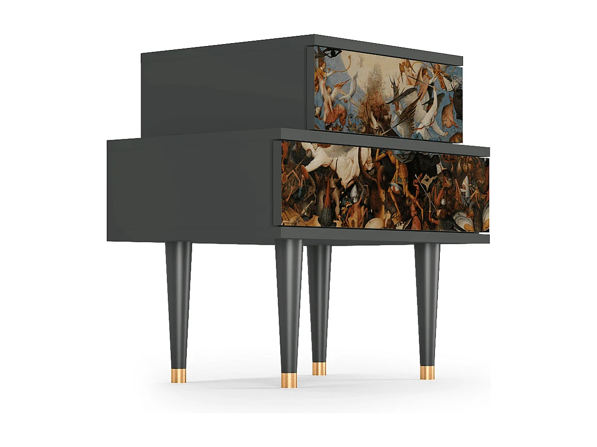 Nachtkastje - 58х58х41 cm - NS1 - The Fall, Antraciet