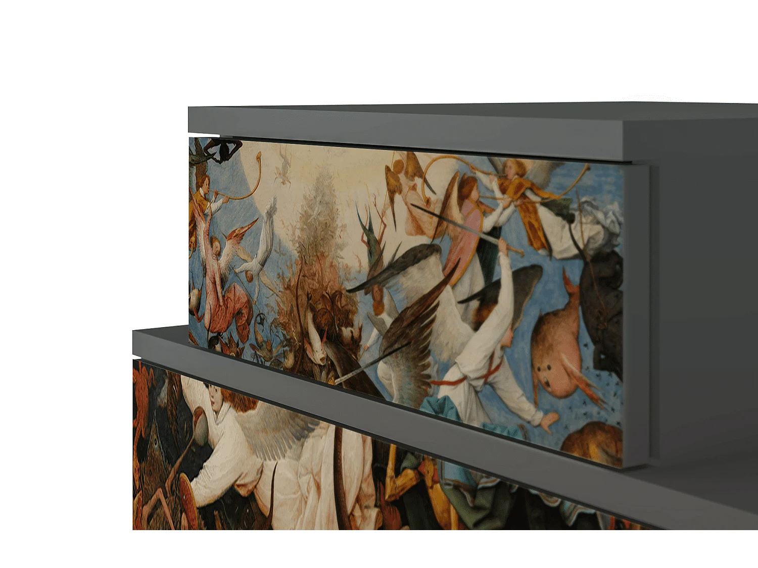 Nachtkastje - 58х58х41 cm - NS1 - The Fall, Antraciet