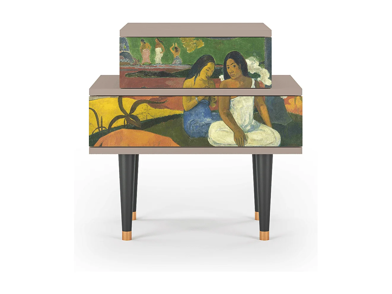 Stolik nocny - 58х58х41 cm - NS1 - Arearea , Latte