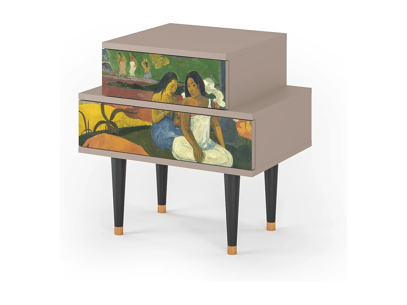 Stolik nocny - 58х58х41 cm - NS1 - Arearea , Latte