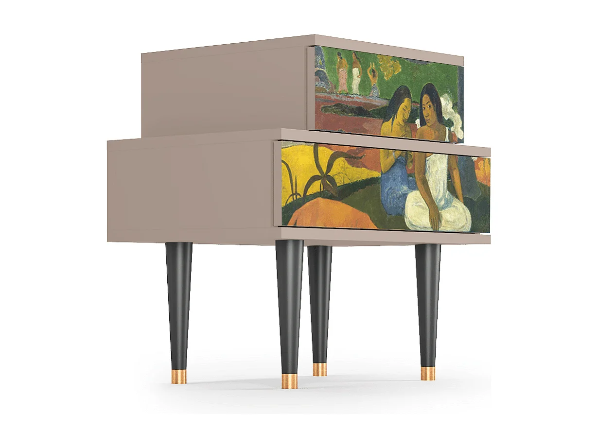 Stolik nocny - 58х58х41 cm - NS1 - Arearea , Latte