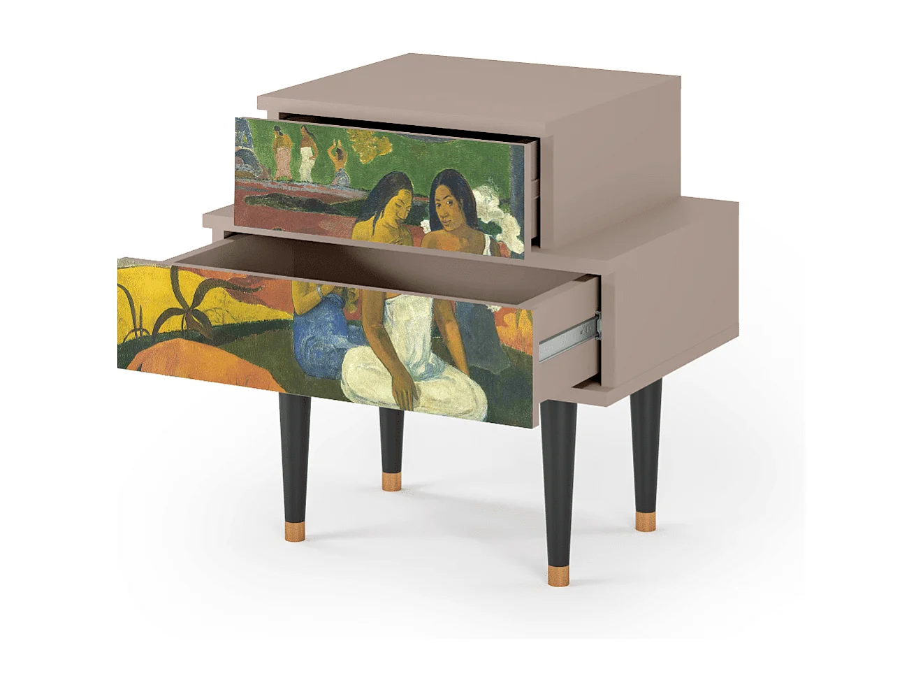 Stolik nocny - 58х58х41 cm - NS1 - Arearea , Latte