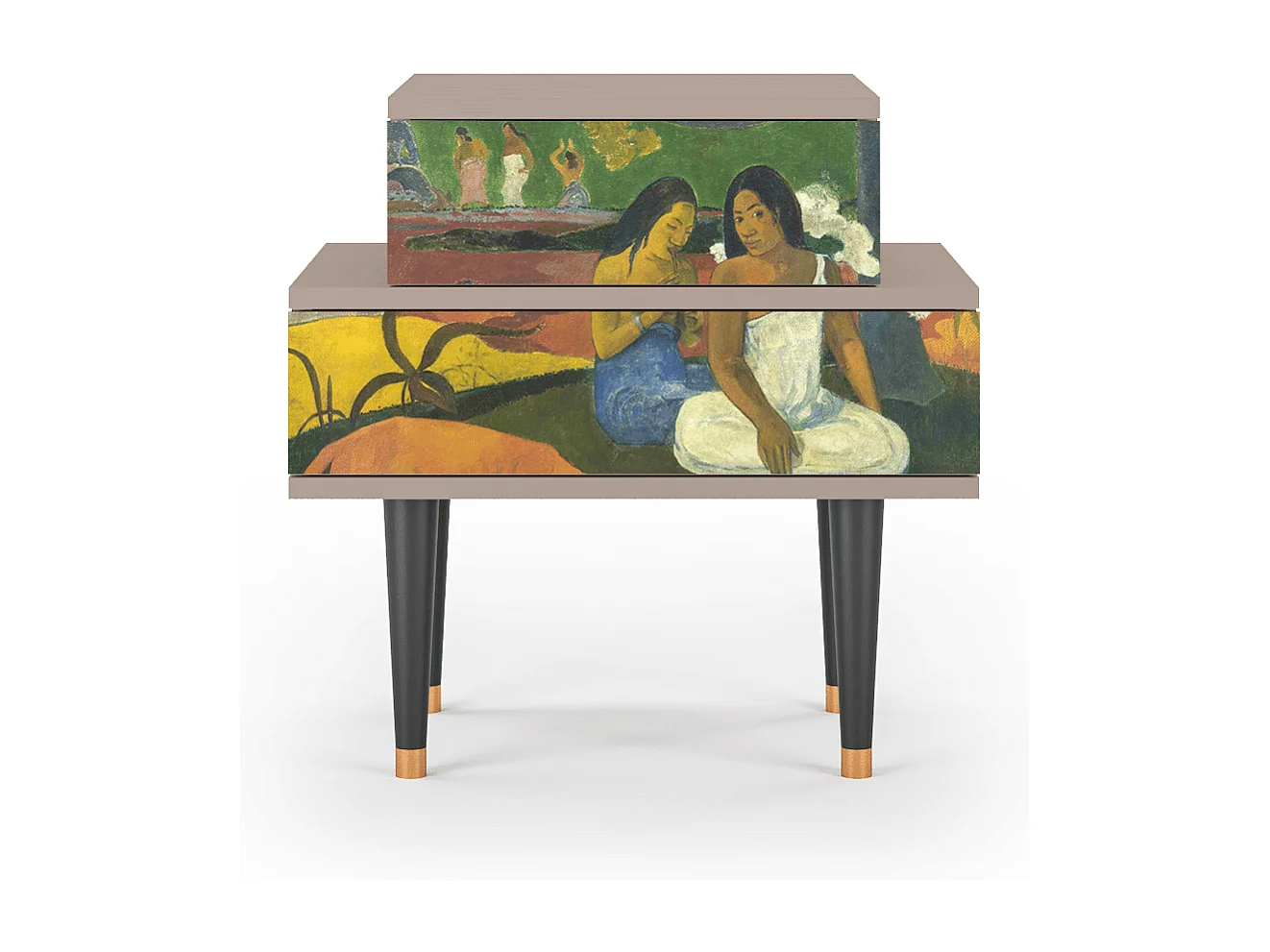 Stolik nocny - 58х58х41 cm - NS1 - Arearea , Latte