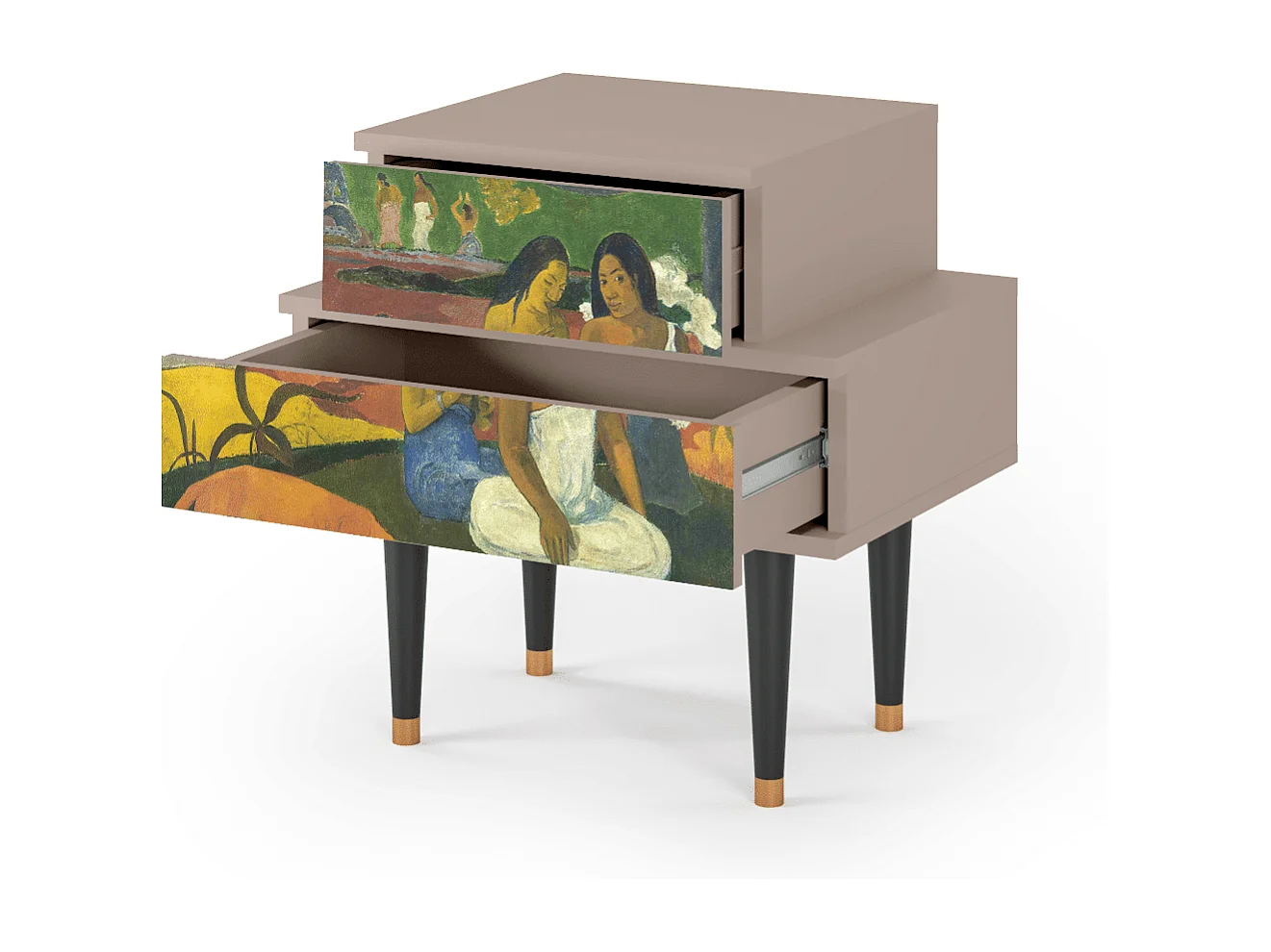 Stolik nocny - 58х58х41 cm - NS1 - Arearea , Latte