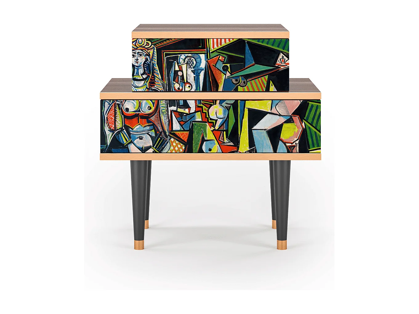 Table de nuit - 58х58х41 cm - NS1 - Women of Algiers, Noyer