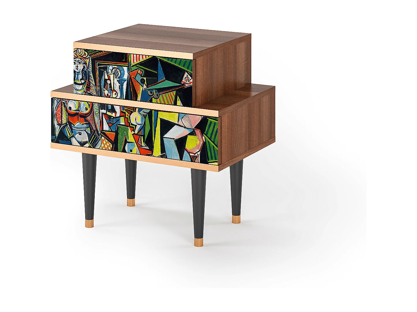 Table de nuit - 58х58х41 cm - NS1 - Women of Algiers, Noyer