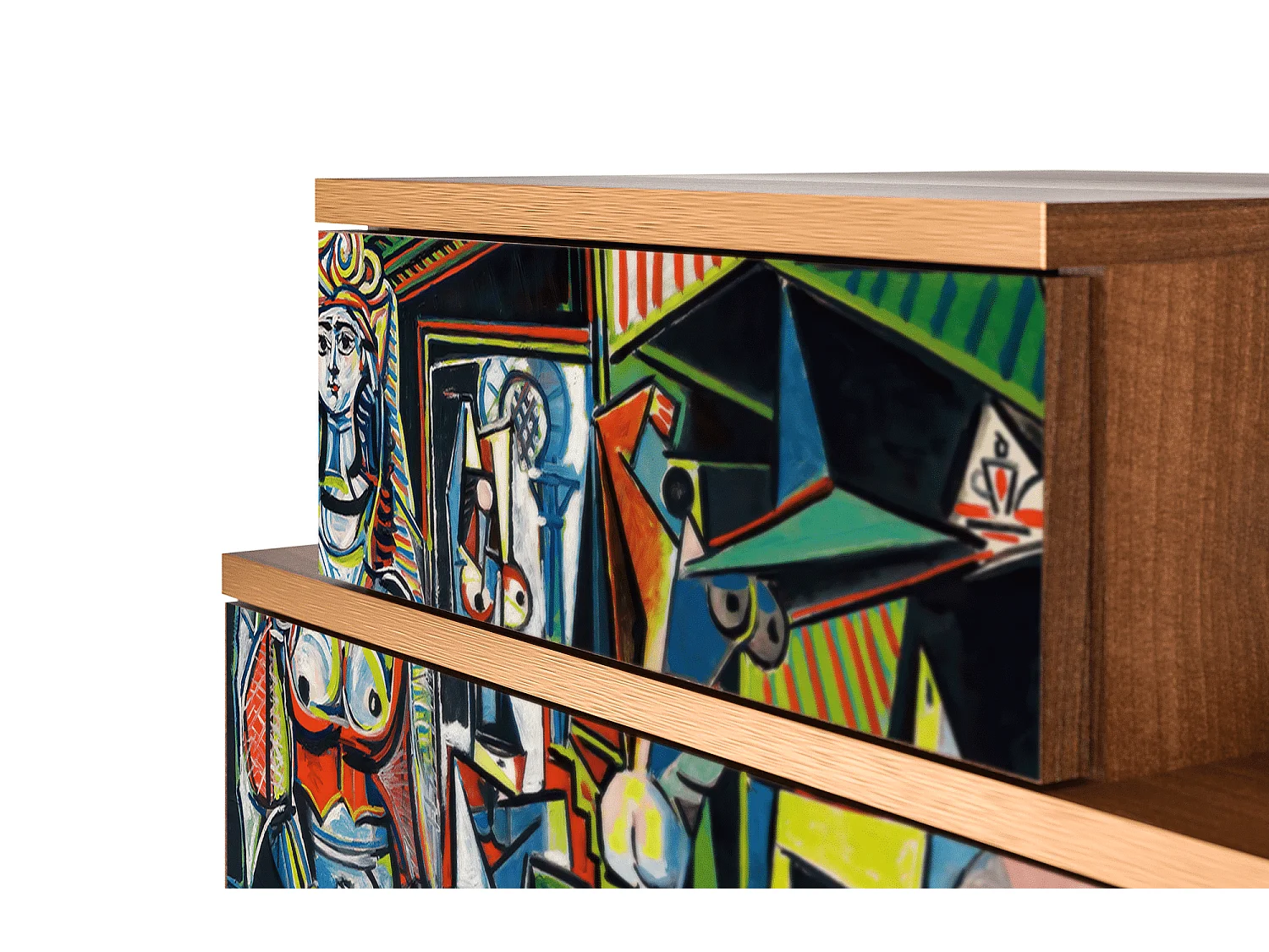 Table de nuit - 58х58х41 cm - NS1 - Women of Algiers, Noyer