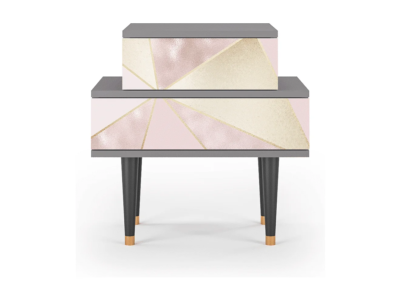 Stolik nocny - 58х58х41 cm - NS1 - Cosmopolitan Diva, Szary