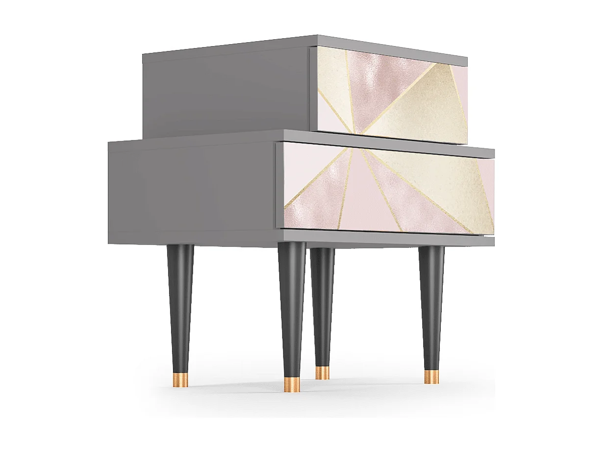 Table de nuit - 58х58х41 cm - NS1 - Cosmopolitan Diva, Gris