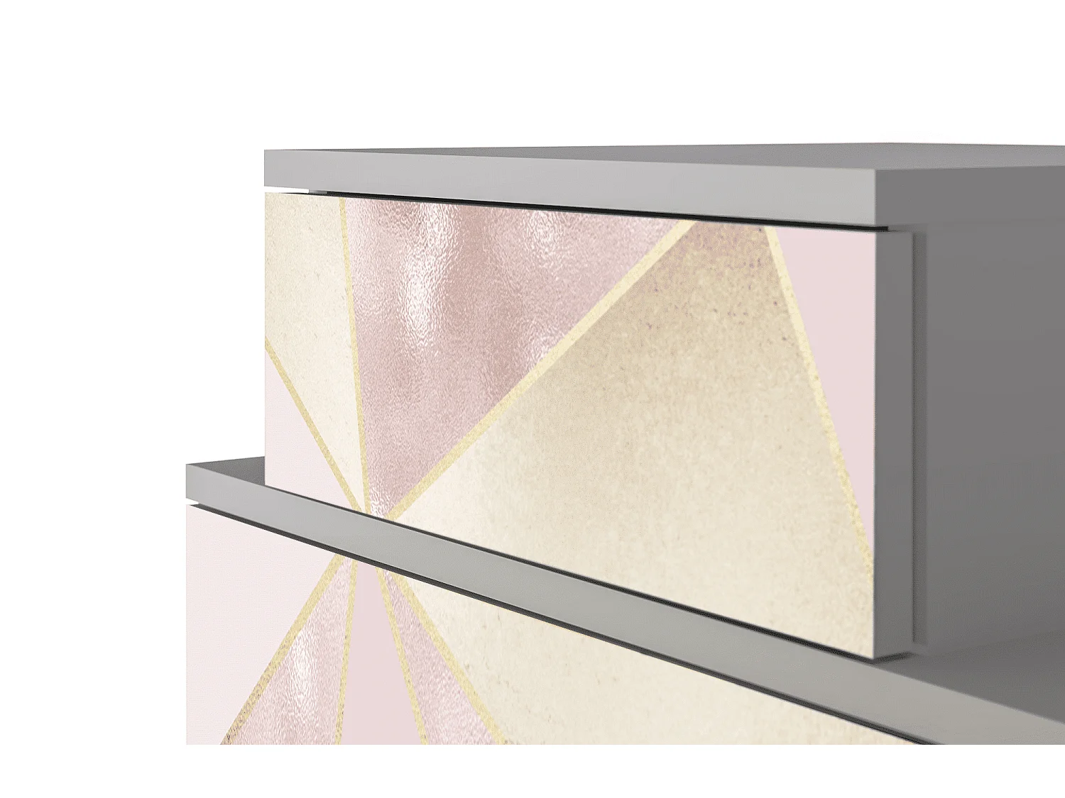 Table de nuit - 58х58х41 cm - NS1 - Cosmopolitan Diva, Gris