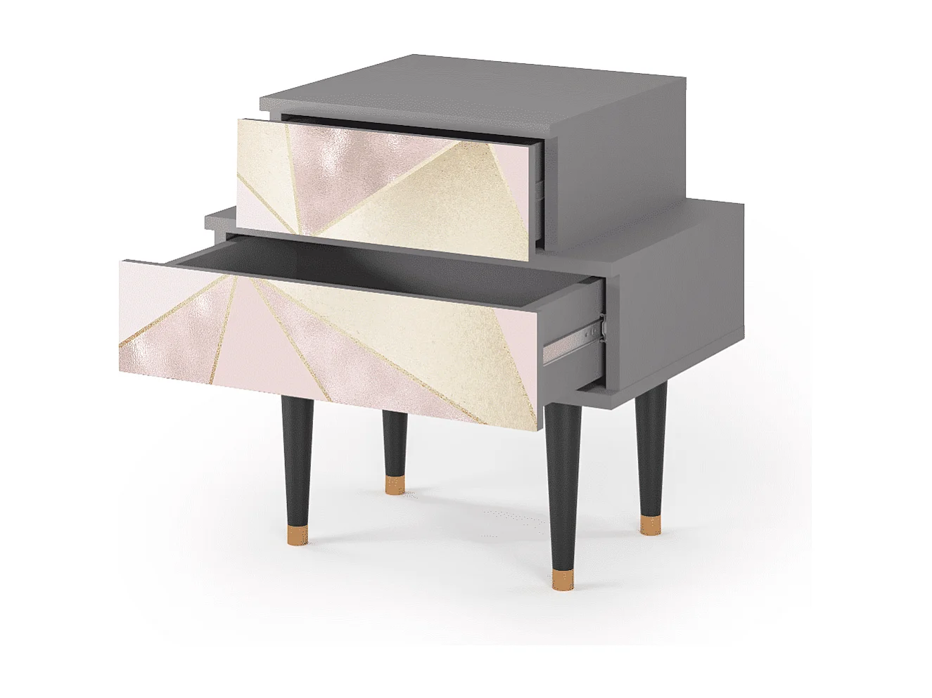 Table de nuit - 58х58х41 cm - NS1 - Cosmopolitan Diva, Gris