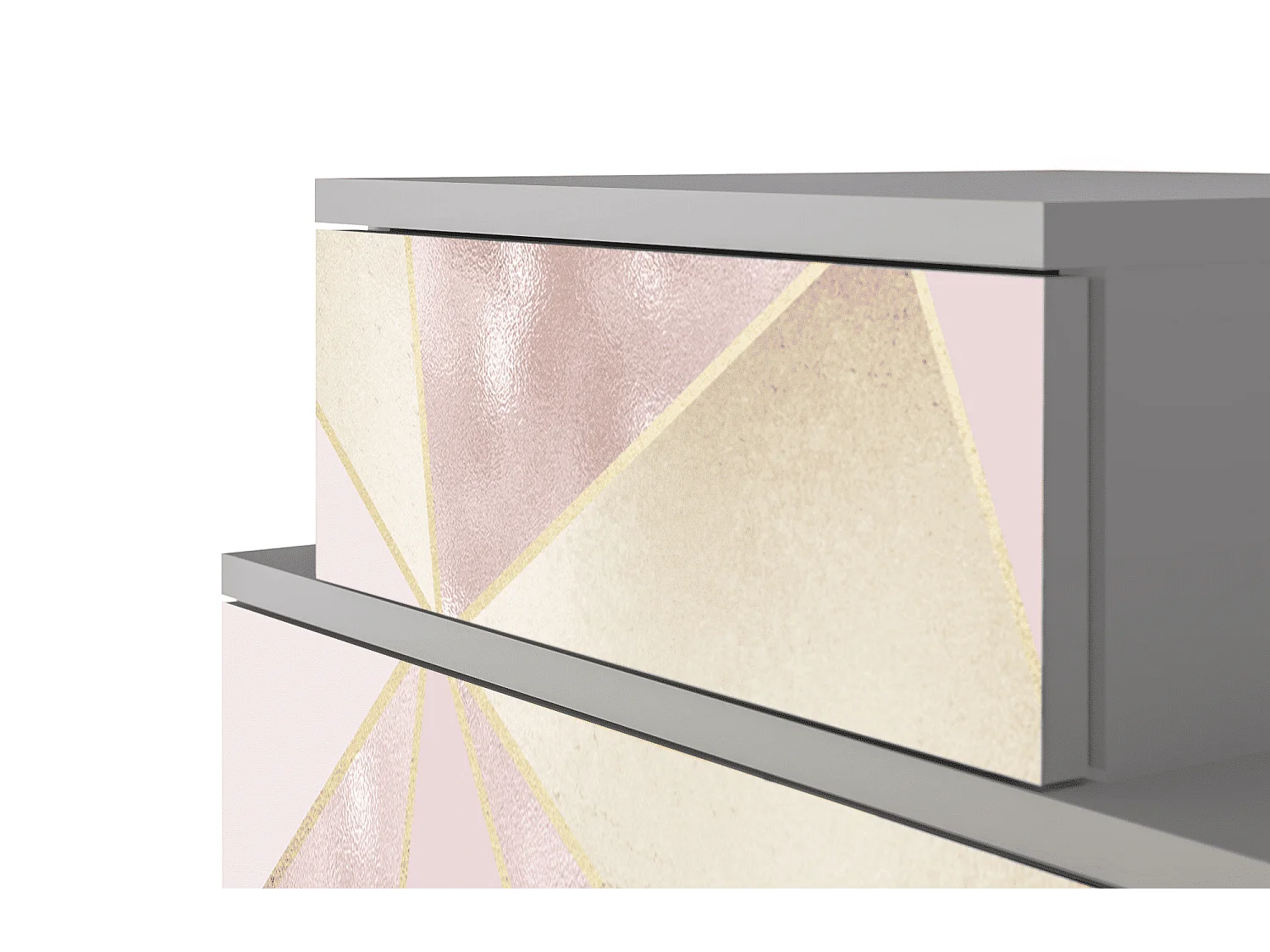 Stolik nocny - 58х58х41 cm - NS1 - Cosmopolitan Diva, Szary