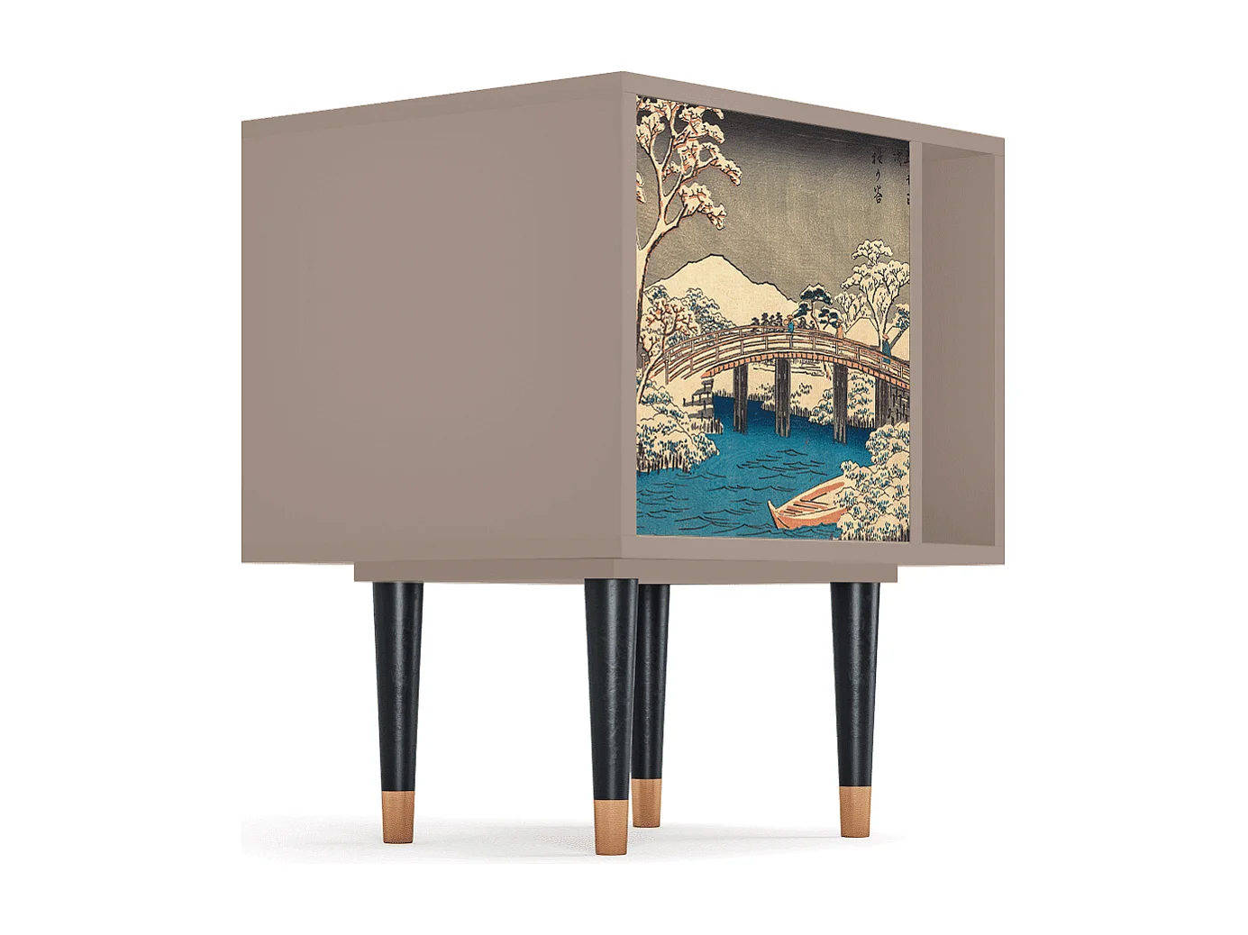 Table de nuit - 57х69х48 cm - S2 - Katabira River, Latte