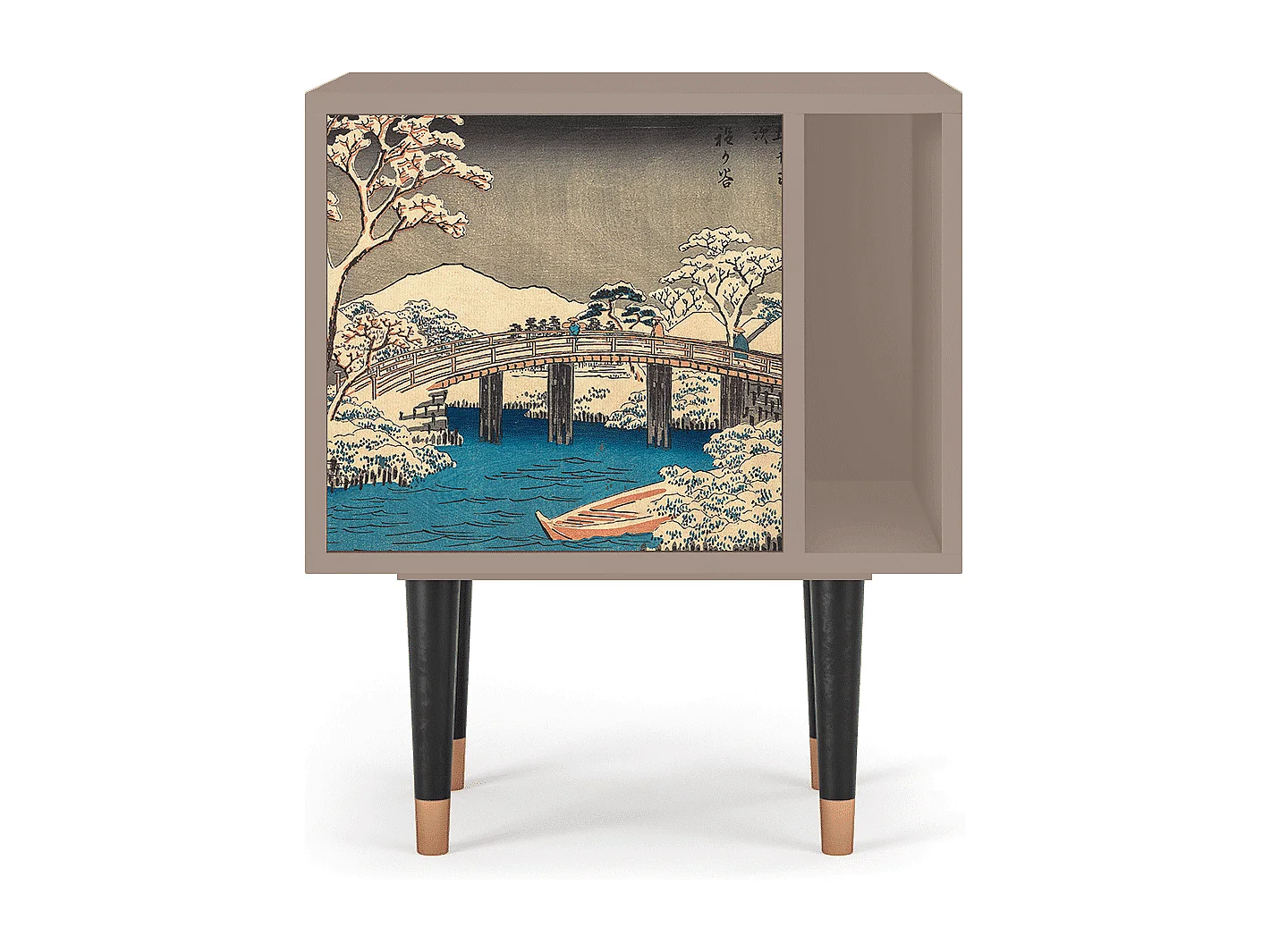 Table de nuit - 57х69х48 cm - S2 - Katabira River, Latte