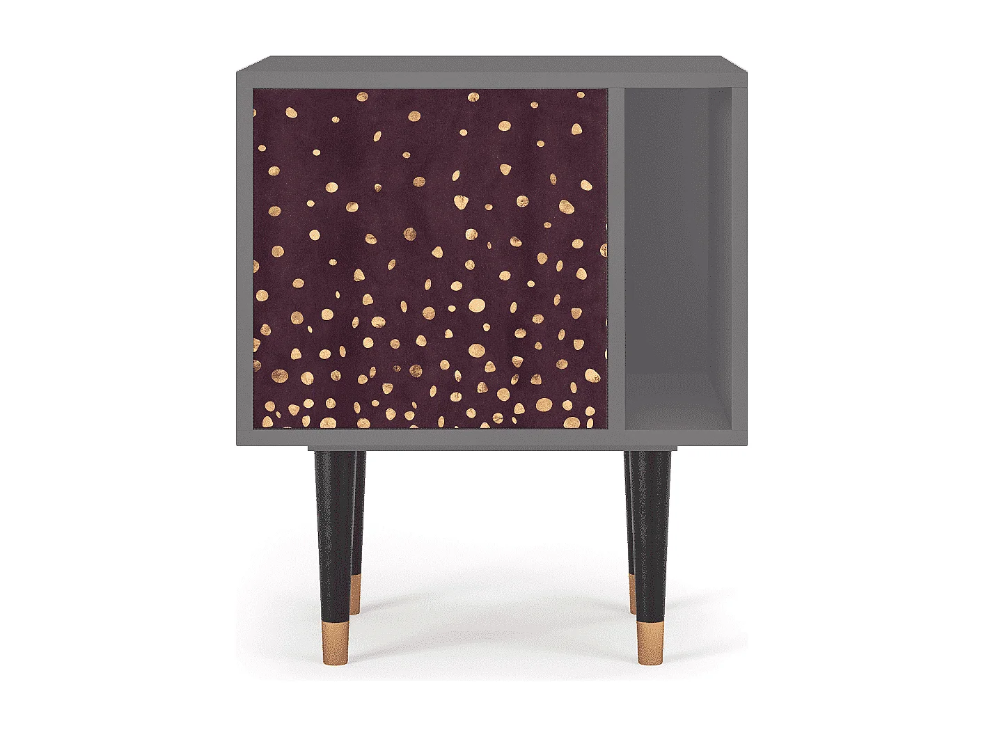 Table de nuit - 57х69х48 cm - S2 - Glowworms, Gris