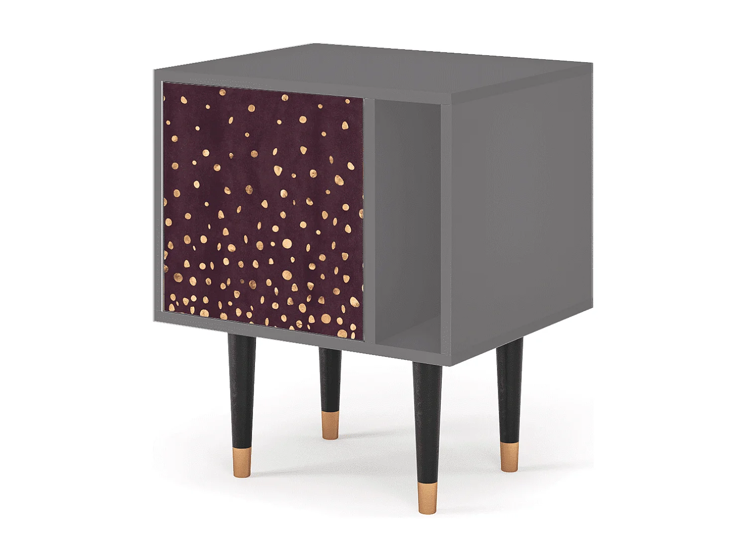 Table de nuit - 57х69х48 cm - S2 - Glowworms, Gris