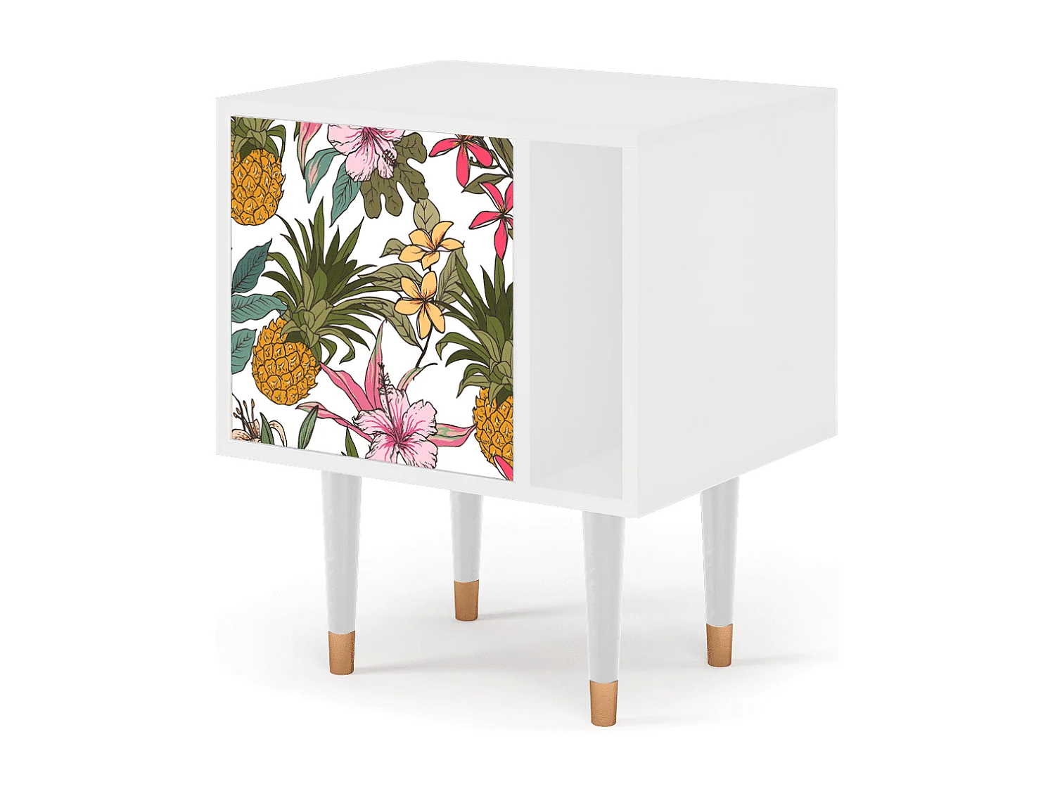 Table de nuit - 57х69х48 cm - S2 - Estival Fruit, Blanc