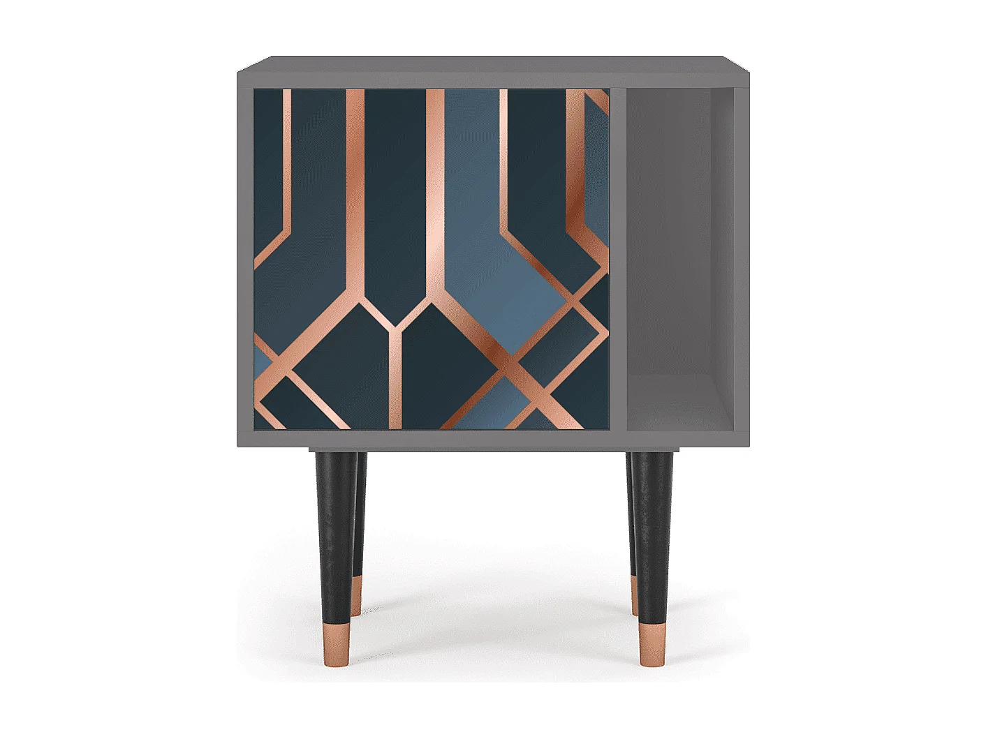 Table de nuit - 57х69х48 cm - S2 - Ashy 1920', Gris