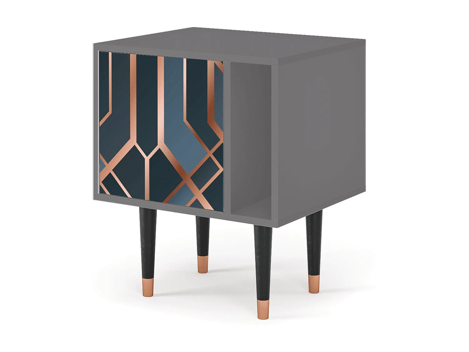 Table de nuit - 57х69х48 cm - S2 - Ashy 1920', Gris