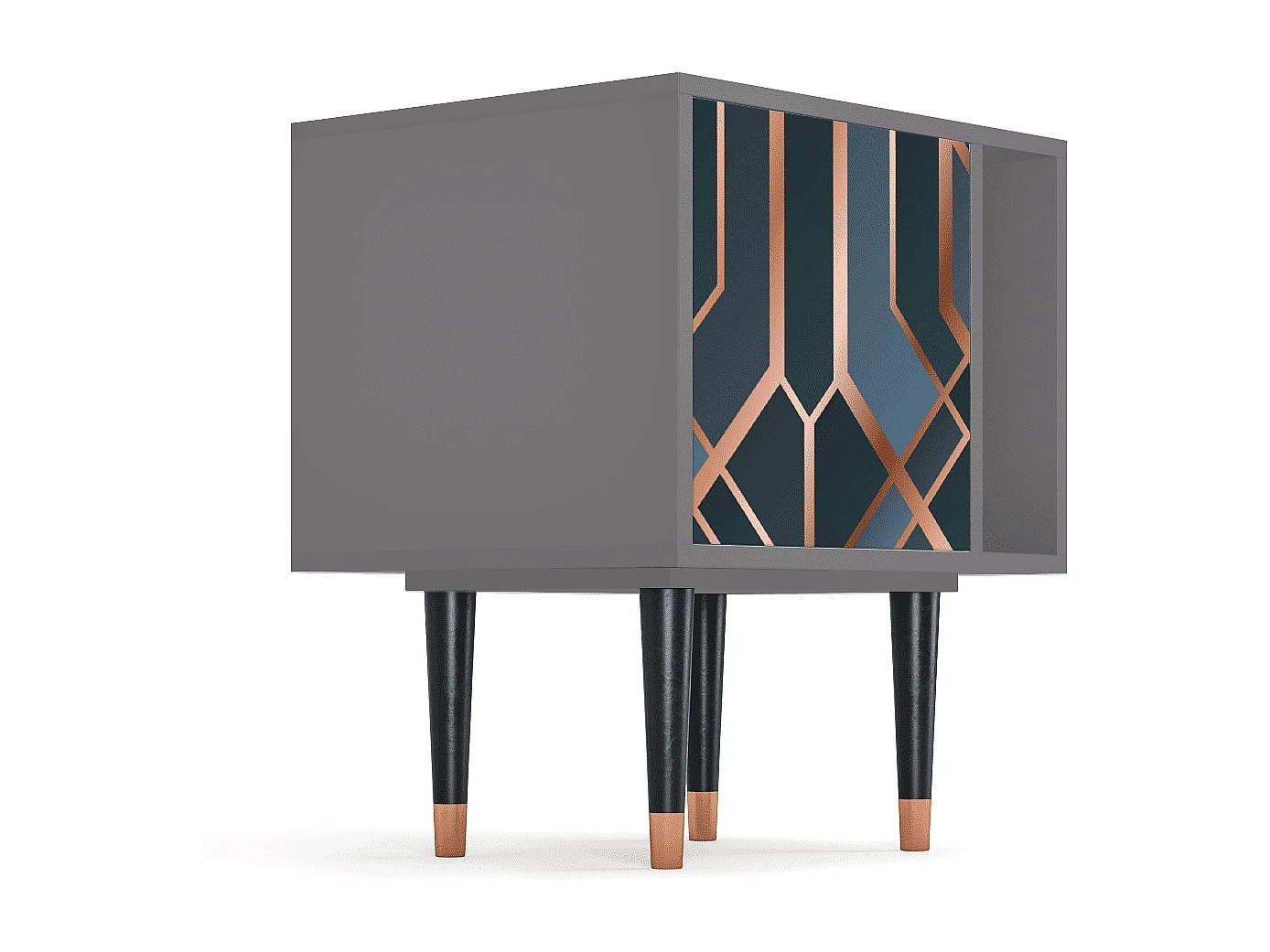 Table de nuit - 57х69х48 cm - S2 - Ashy 1920', Gris