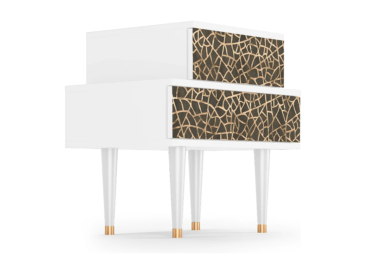 Criado-mudo - 58х58х41 cm - NS1 - Alice in Wonderland, Branco