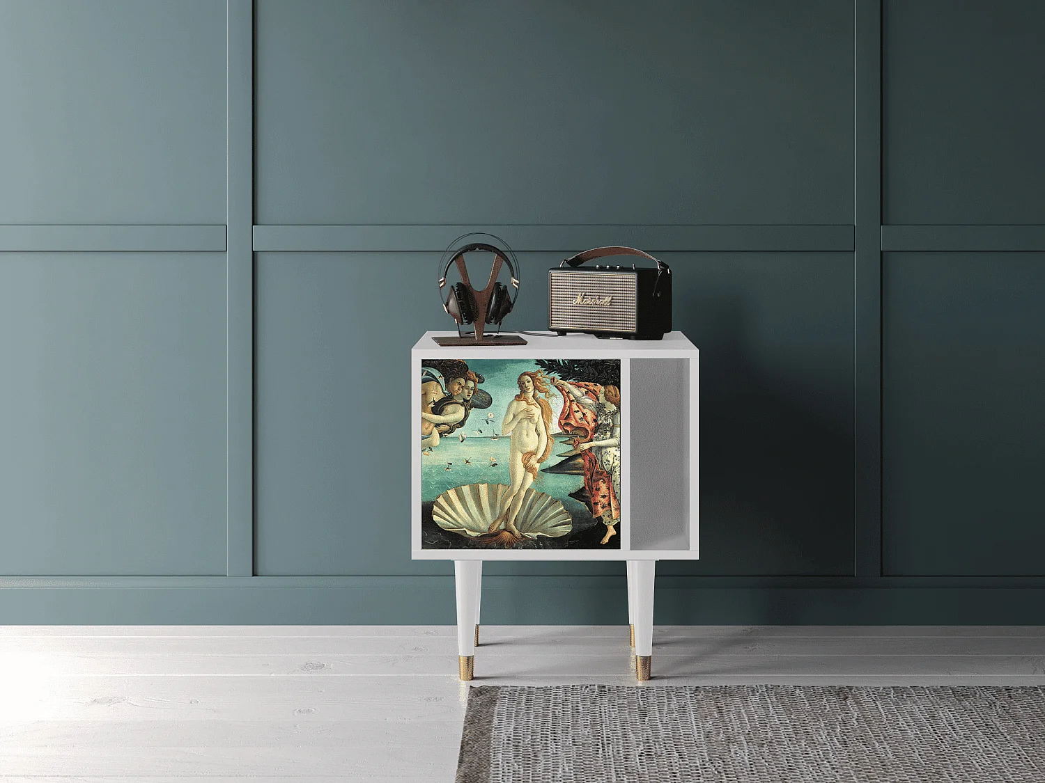 Nachttisch - 57х69х48 cm - S2 - The Birth of Venus, Weiß