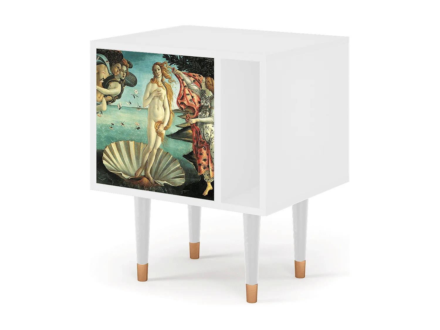 Nachttisch - 57х69х48 cm - S2 - The Birth of Venus, Weiß