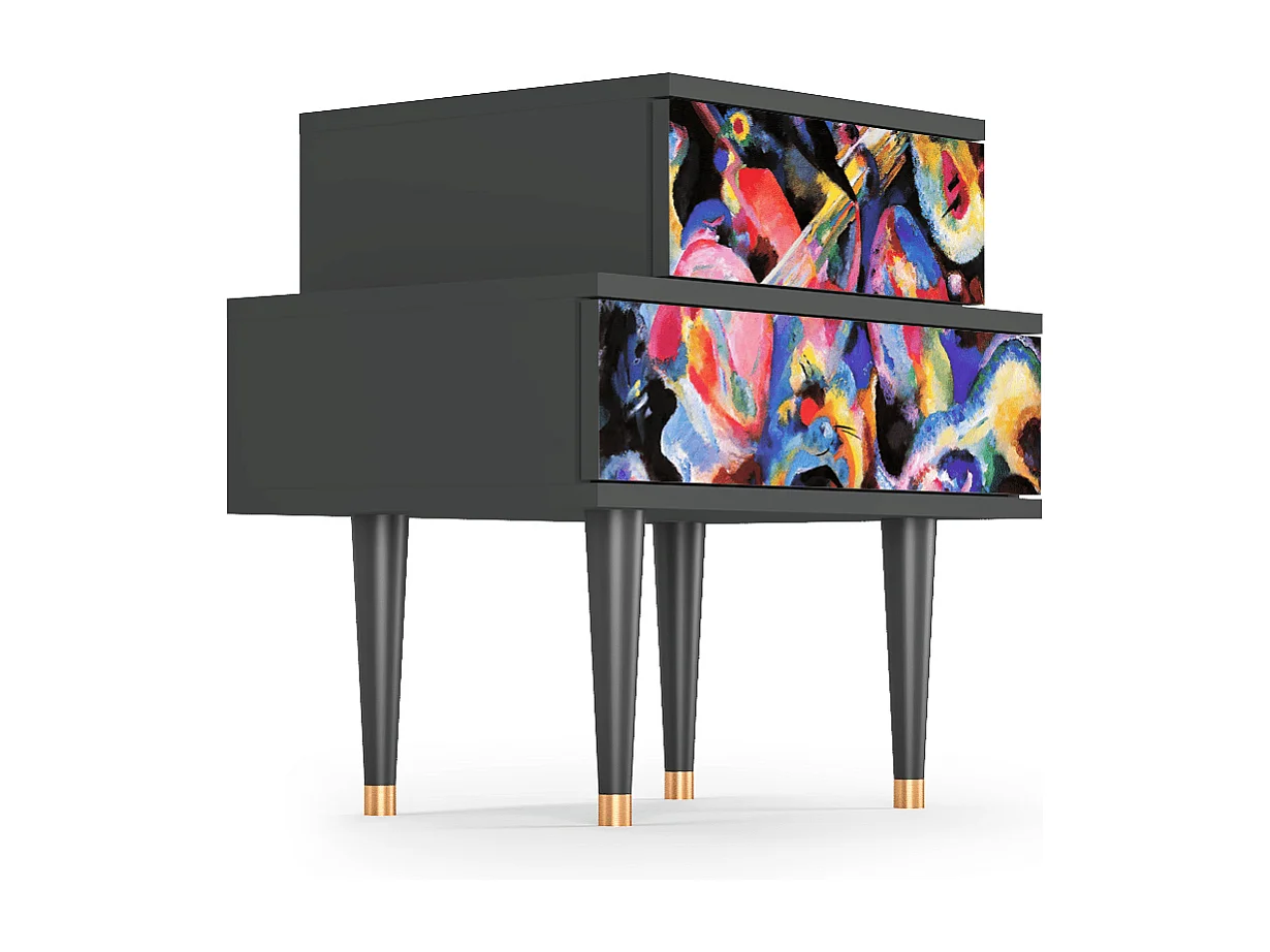 Criado-mudo - 58х58х41 cm - NS1 - Kandinsky, Antracite