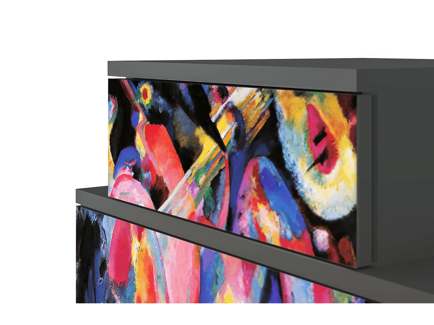 Criado-mudo - 58х58х41 cm - NS1 - Kandinsky, Antracite