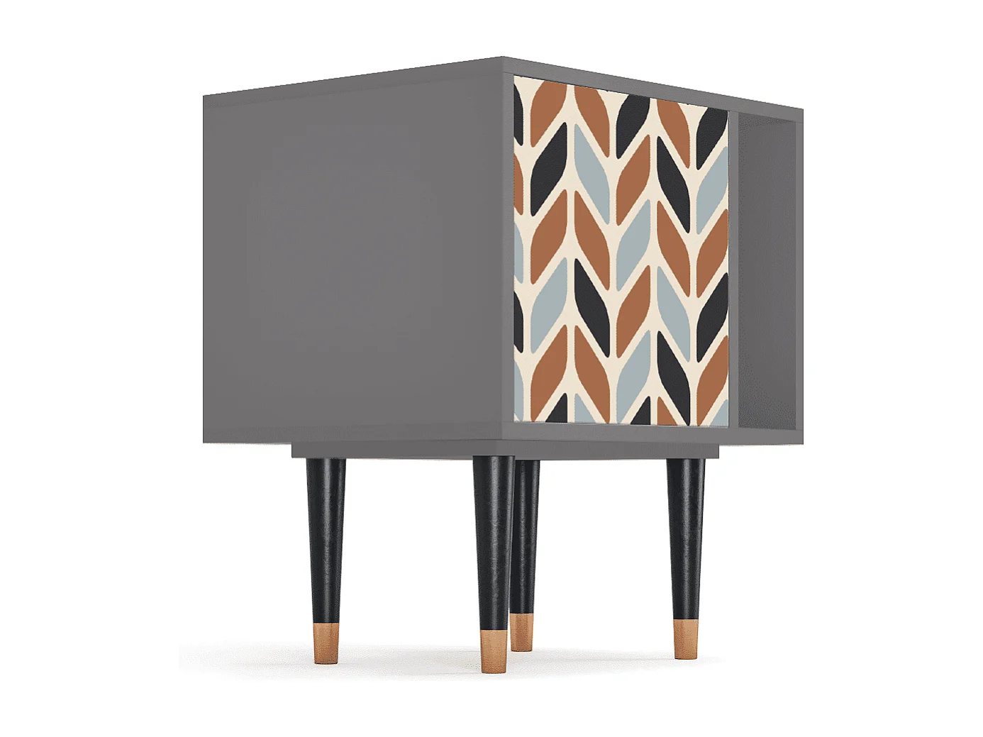 Table de nuit - 57х69х48 cm - S2 - Beige Laure, Gris