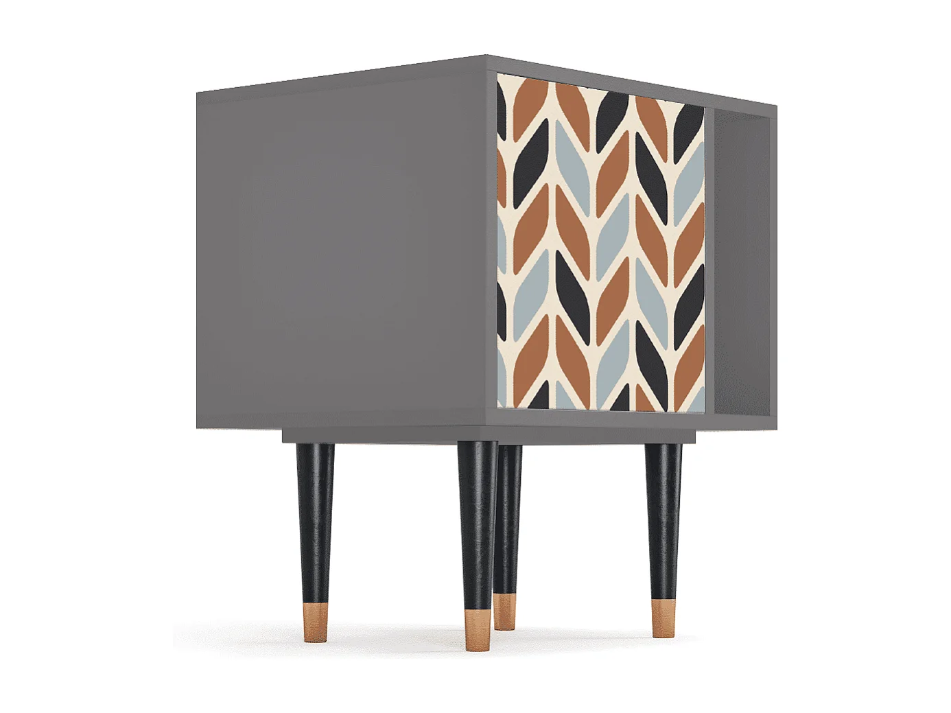 Mesita de noche - 57х69х48 cm - S2 - Beige Laure, Gris