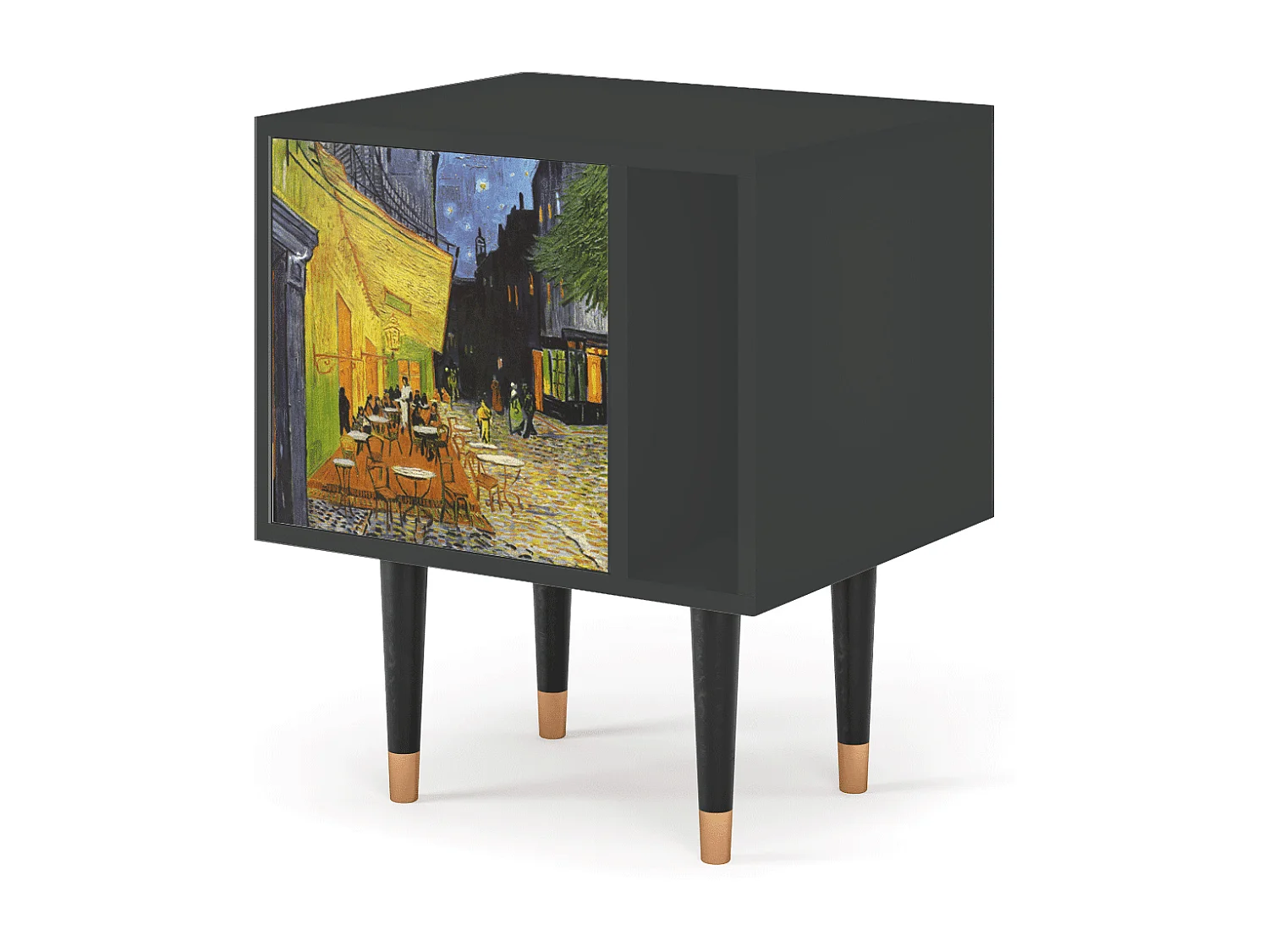 Nachtkastje - 57х69х48 cm - S2 - Café Terrace at Night, Antraciet