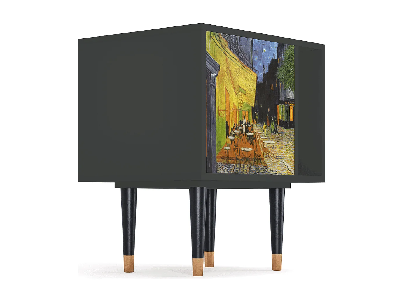 Nachtkastje - 57х69х48 cm - S2 - Café Terrace at Night, Antraciet