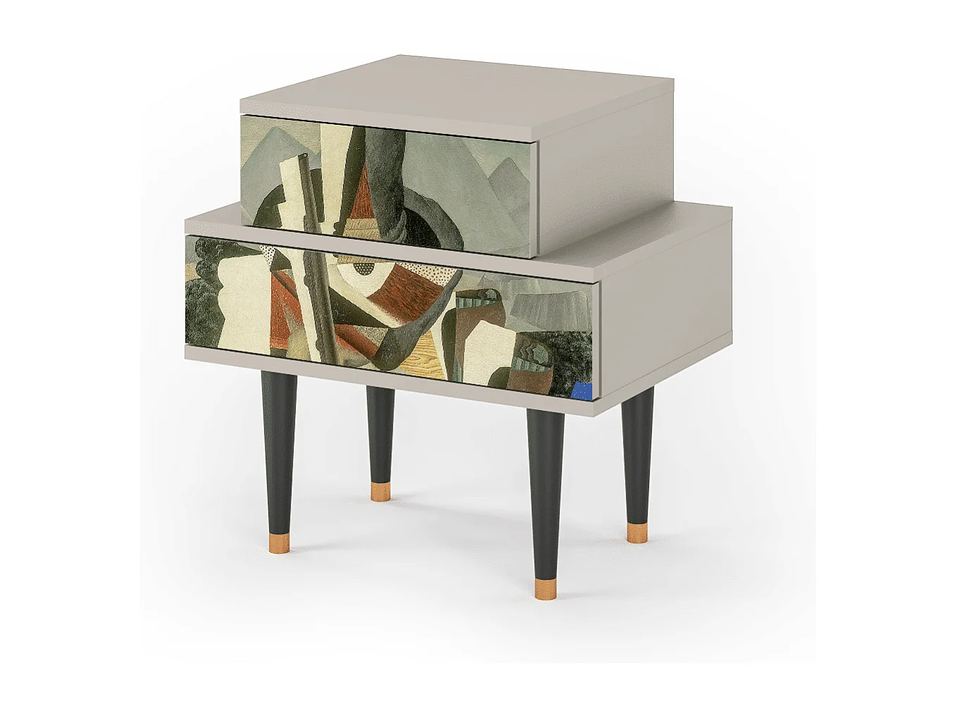 Nachttisch - 58х58х41 cm - NS1 - The Cubist Paintings , Sand