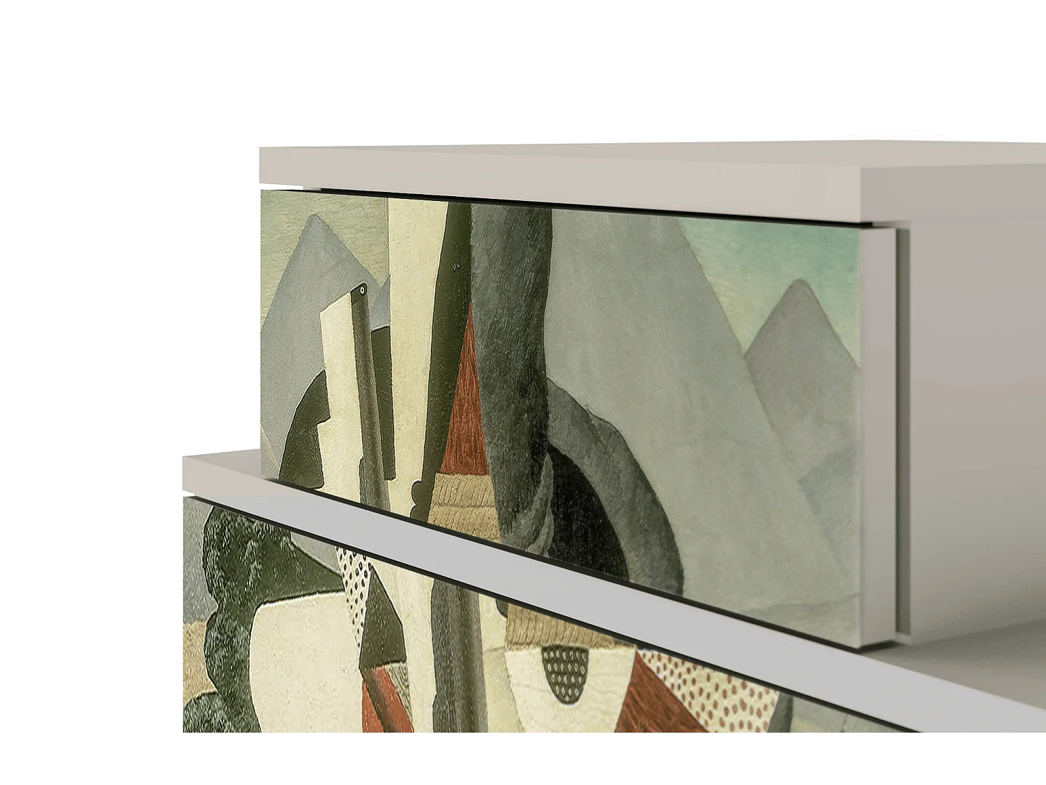 Nachttisch - 58х58х41 cm - NS1 - The Cubist Paintings , Sand