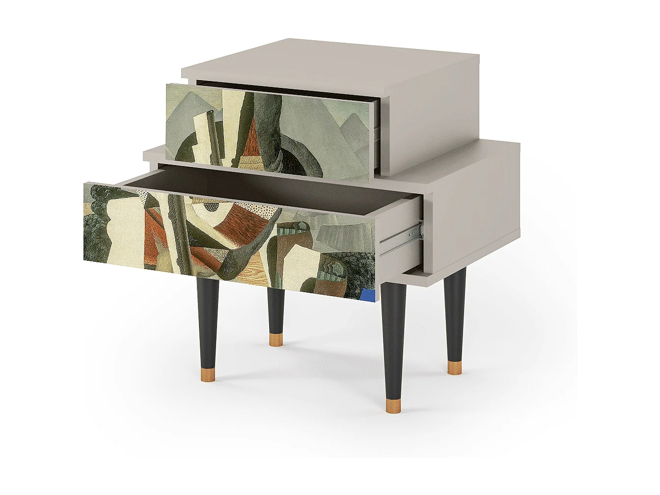 Nachttisch - 58х58х41 cm - NS1 - The Cubist Paintings , Sand