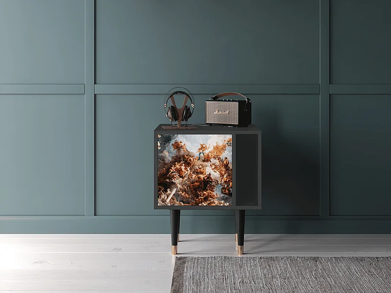 Stolik nocny - 57х69х48 cm - S2 - Versailles, Antracyt