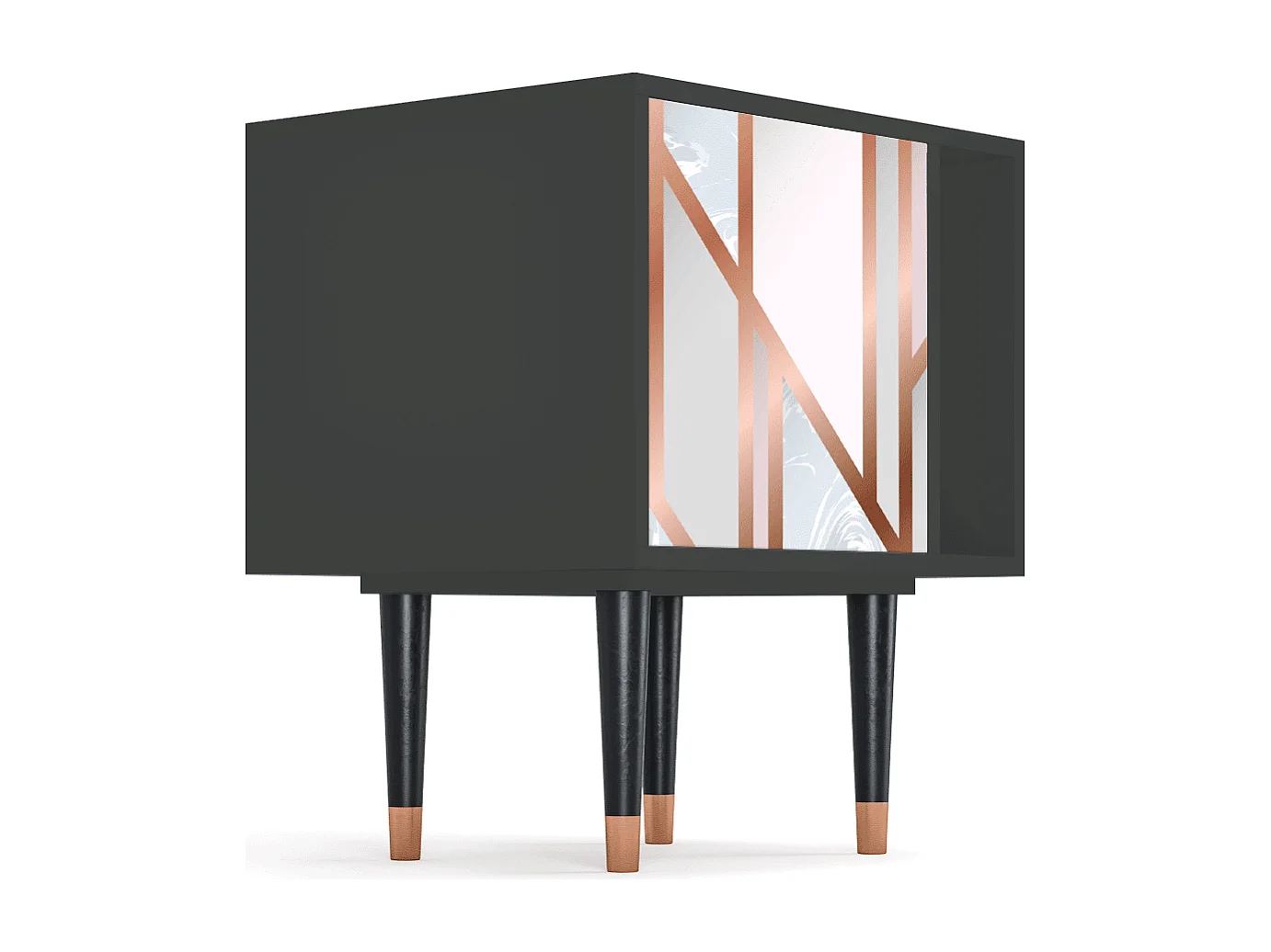 Table de nuit - 57х69х48 cm - S2 - Champagne Story, Anthracite