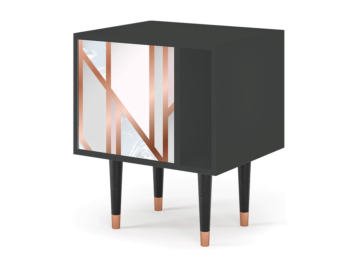 Table de nuit - 57х69х48 cm - S2 - Champagne Story, Anthracite